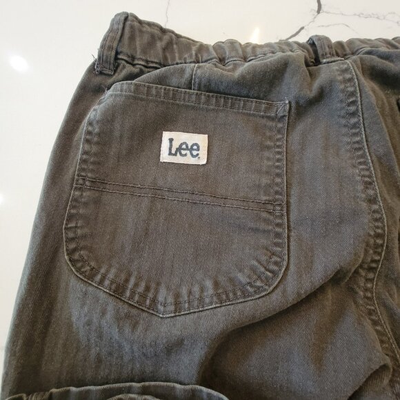 Lee Heritage Pants Ladies 8 Mid-rise Tapered Regular Fit Green Retro Style - Picture 8 of 10